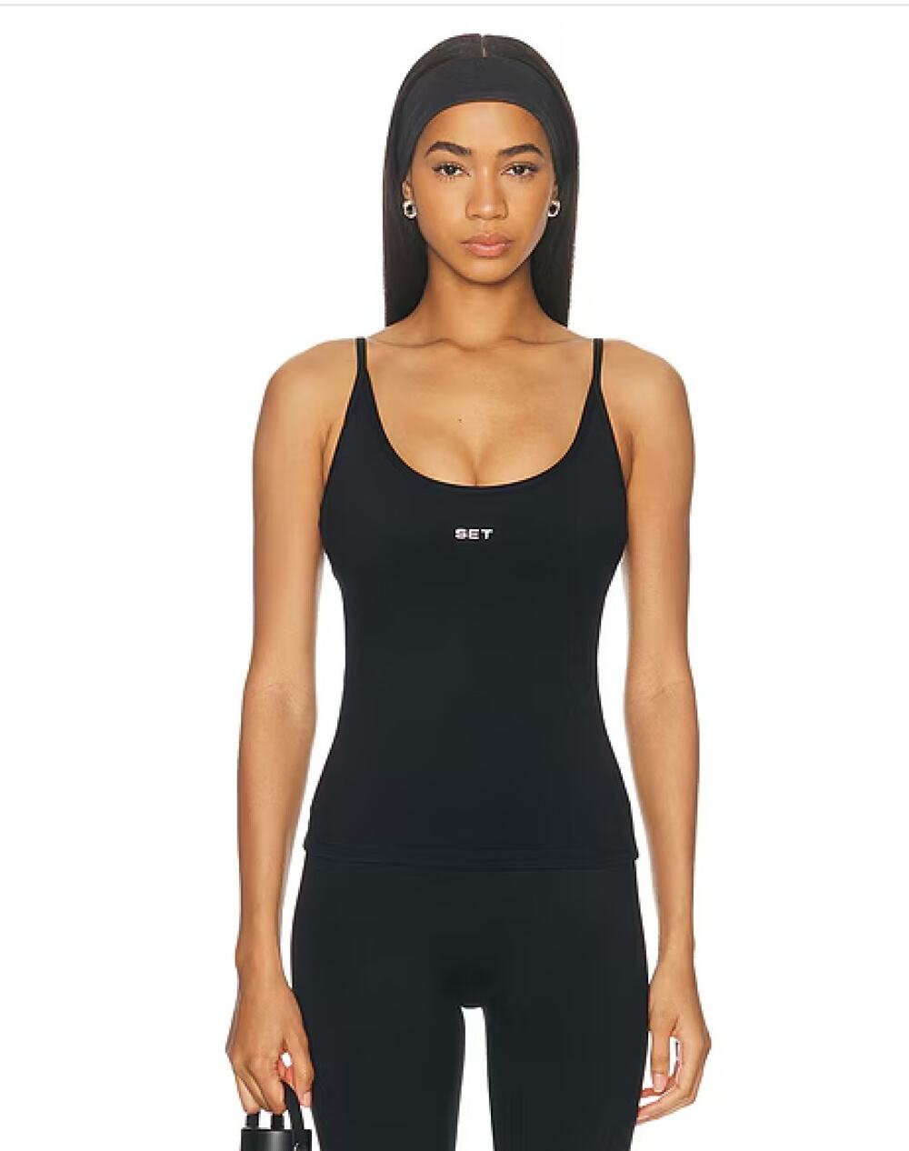 SET Sporty U Tank Top Onyx Black Size M